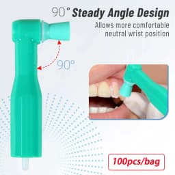 Dental Cordless Electric Hygiene Prophy With LCD Screen 4:1 Contra angle/Nose Cone Handpiece/Prophy Angles/Polish Cups