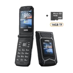 UNIWA X29 2.8 Inch Double Screen Dual SIM Card GSM Rugged Style Flip Phone 2000mAh Big Font Big Button For Senior Wireless Radio