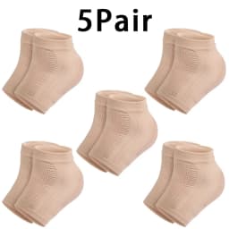 Mesh Gel Silicone Heel Socks Foot Cover Moisturizing Anti-wear Anti-dry Cracking Half Short Socks Heel Cover Pads Heel Protector