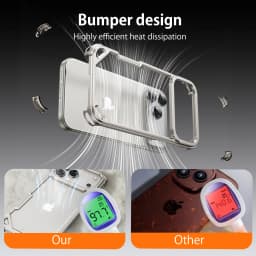 Eary Frameless Case for iPhone 18 17 Pro Max Air for Magsafe Metal Shockproof Protective Phone Cover Aluminum Anti-Drop Bumper