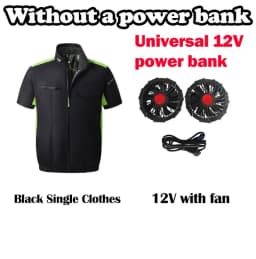 Unisex USB Cooling Vest With Wearable Fan 13 Hours Working Air Conditioned Short Sleeve For Outdoor Work Fishing Heat Relief