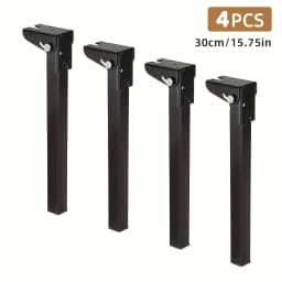 4 PCS heavy-duty metal folding table legs - a multifunctional replacement accessory suitable for laptops, coffee tables