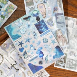 30 Pages Retro Style Decorative Stickers Book Scrapbooking Phone Case DIY Journal Collage Material Sticker Gift