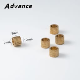5pcs Big Hole DIY Beads Paracord Rope Brass Bead Keychain Accessories