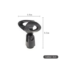 Portable Microphone Holder Adjustable Stretchable Durable Multifunction Practical Universal Stage Use Clip Stand Rotatable