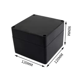 Black and white outdoor waterproof box Plastic box Electronic engineering box instrument waterproof junction box shell