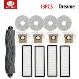 For Dreame L10s Ultra / L10S Pro Robot Vacuum Cleaner Accessories Vacuum Bags Mop Filter For Vacuum Cleaner Cleaning Brush