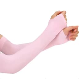Long Gloves Sun UV Protection Hand Protector Cover Arm Sleeves Summer Ice Silk Sunscreen Outdoor Arm Warmer Half Finger Sleeves