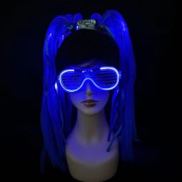 Disco Luminous Flashing Noodles Headband Light up Braid Headband Women Bar Club Night Show Headwear Supplies