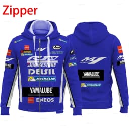 Yamaha M1 Racing Suit Men's 3D Printed Motorcycle Hoodie Extreme Sports & Riding Gear