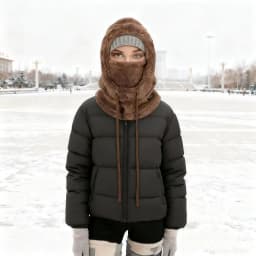 Warm Thermal Windproof Balaclava Ski Hood Motorcycle Face Cover Polar Fleece Adjustable Cycling Neck Cover Full Face Mask Winter