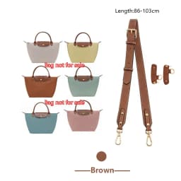 Wide Bag Strap For Longchamp S, Crossbody Shoulder Strap Mocha Artichoke Belt, Cowhide Bag Replacement Accessories