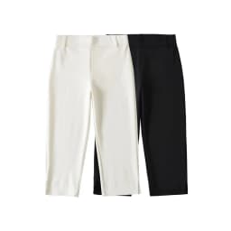 Women's Skinny Capri Pants With Side Split