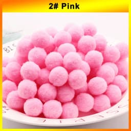 300-30Pcs Multicolor Pompoms Fur Balls Glitter Fluffy Pom Poms Elasticity Pom pom Soft Balls for DIY Crafts 8/10/15/20/25/30mm