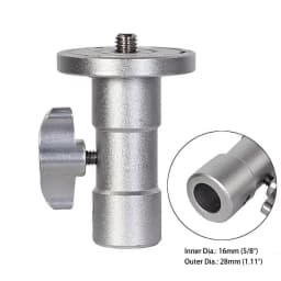 Meking Light Stand Adapter C Stand Camera Mount Light Stand Tripod Screw 1/4 "3/8" and 5/8" Fixing Nut Photo Studio Accessories