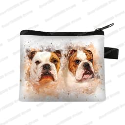 Cute Pug Dog Pattern Coin Purses Women Lovely Pet Animal Mini Wallet Ladies Key Credit Card Bag Small Lipstick Bags Gift
