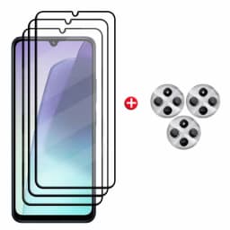6-in-1 For Redmi 14C Glass Xiaomi Redmi 14C Tempered Glass 9H HD Protective Full Cover Glue Screen Protector Redmi 14C Len Glass
