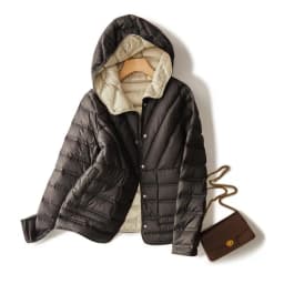 Schinteon Women light White Duck Down Jacket Coat with Hood Double-sided Wearing Casual Simple High Quality Outwear 2023 New