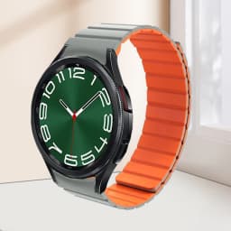 Magnetic Silicone Strap for Samsung Galaxy 6 5 4 40 44mm 6/4Classic 43 47mm 42 46mm No Gaps Bracelet for Watch 5Pro 45mm Band