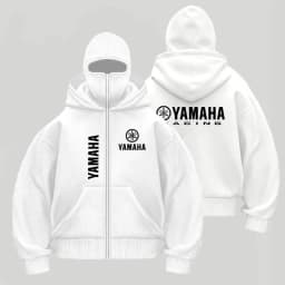 Men's Winter Autumn Fleece Balaclava Double Hooded Pullover With Zipper And Large Pocket Jacket For Outdoor Leisure & Sportswear