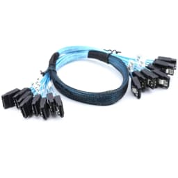 4/6/8Pcs Set 7 Pin SATA to 7 Pin SAS Cable12Gbps High-Speed Data Transfer SATA 3.0HDD Cable for Server NAS PC - 6 Ports per Set