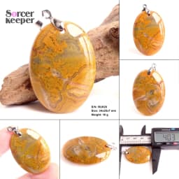 High Quality Pendentif Real Natural Crazy Lace Agate Stone Pendant Chains Necklace For Women's & Men's Jewelry Making BK996H