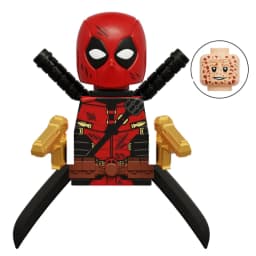 Blind Box Mini Building Blocks G0139 Figures Big Goblin Spiderman Iron Man Venom Captain Hawk Deadpool Armor Christmas Gift Toy