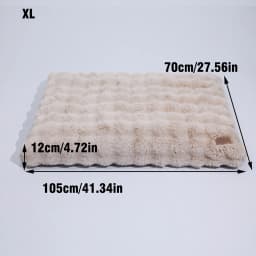 M-4XL Ultra-soft Plush Dog Bed Pet Cat Calming Sleeping Bed Thicker Foam Base Crate Bed Multiple Sizes Option for Dogs