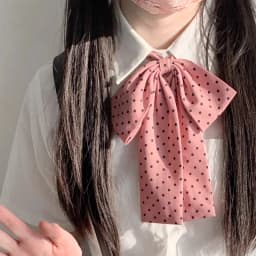 Sweet Style Uniform JK Bow Tie Women's Polka Dot Colorful Necktie for Shirts Lolita School Dress Wedding Party Bowknot Collar