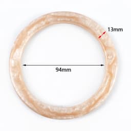 1/2/4Pcs Resin Round Bags Handle Plastic Amber O Rings for Purse Handbag Handles DIY Handmade Craft Woven Bag Accessories