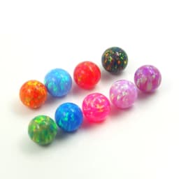3mm-8mm Round Opal Beads With Full Hole Gemstones 78 Colors Synthetic Stones For Jewelry Making