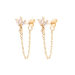 CRMYA Gold Silver Filled Hoop Earring CZ Zircon Heart Higgle Stud Earrings For Women Jewelry Earings Wholesale Aretes De Mujer