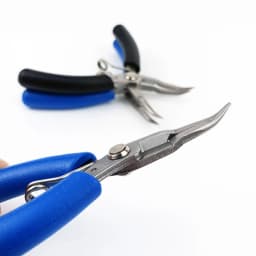 Bent Needle Nose Pliers Mini Serrated Pliers for Jewelry Making Electronic Repair Hand Tools