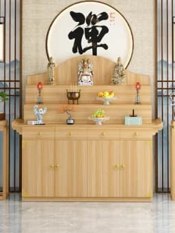 New Chinese Style Altar Incense Burner Table Buddha Shrine Household Middle Hall Prayer Altar Table Three-Layer Incense Fire