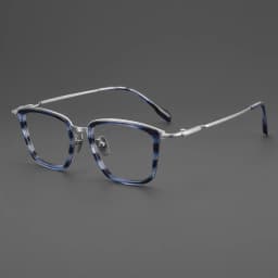 Luxury Brand Replica Acetate & Pure Titanium Glasses Large Size 155mm Big Face Ultra-light Eyeglass Unisex Ox Horn Grain Frame