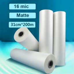 100/200M Glossy Matte Satin Clear 16Mic 18Mic 20Mic 27Mic 28Mic 30Mic 1" Core Hot Laminating Films Bopp for Hot Roll Laminator