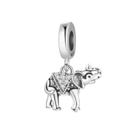CYMYSS 925 Sterling Silver Charm Cute Animals Bead Elephant Pendant Fit Bracelets Necklace DIY Jewelry Making Party Gift