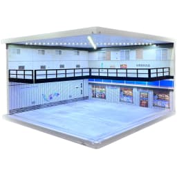 1/64 1/18 1/24 1/32 1/43 Scale Car Garage Diorama Models Set Scene LED Parking Lot Model for Matchbox Hot Wheels Collection