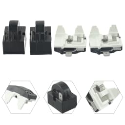 2PCS Starting Relay And Overload Protector Refrigerator PTC Start Relay 1/2 Pin 15 Ohm + 1/6H Compressor Overload Protector 