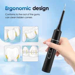 Electric Teeth Cleaner 6-gear Modes Portable Toothbrush Tartar Remover High Frequency Vibration Tartar Cleaning Whitening Teeth