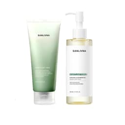 Korean Heartleaf Face Wash Cleaner Foam Deep Cleaning Pore Control Makeup Cleansing Oil Original Skincare Face Cleaning Sets