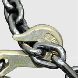 8mm Alloy and Iron Welded Transport Chain with Galvanized Finish 1/2\" Heavy G80 Steel Tow Chain