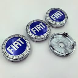4pcs 60mm fiat logo Car Wheel Center Cap Hub Covers Badge Styling Accessories Silver Or Black Compatible with FIAT