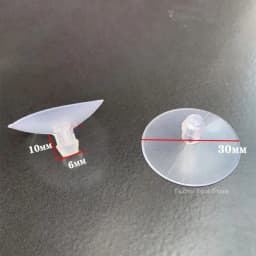 PVC Round Glass Table Top Soft Anti Slip Pads Non Adhesive Bumpers Pad Plastic Suction Pad For Table Glass Top