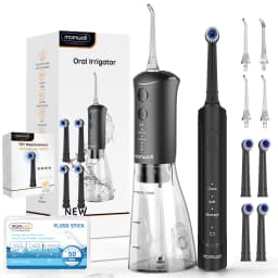 Water Flosser and Electric Toothbrush Combo,2-1 Oral Clean Kit, 3-Speed Sonic Electric Toothbrush IPX7 Portable Water Flosser