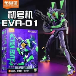 BLOKEES Original EVANGELION TYPE-00 TV 02 01 08 EVA00 NEON GENESIS EVANGELION Asuka Shinji Assembled Action Figure Anime Toys