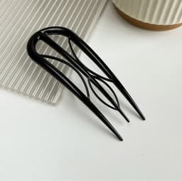 Geometric Resin Hair Fork Hairstyle Tools Waterproof Lazy Hairpin Hair Accessories Hanfu Accessories Leaf U-shaped Hair Stick