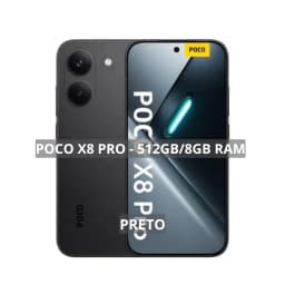 Poco X8 PRO 5G, 512GB/8GB Versão Global, Smartphone MediaTek Dimensity 8500-Ultra, Bateria 6500mAh, Câmera 50MP