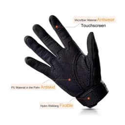 Men's Full Finger Tactical Gloves Touchscreen Compatible Hard Knuckle Protection for Airsoft Paintball Military Motorcycle