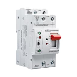 TOMZN TOQ9 Slim Dual Power Automatic Transfer Switch ATS 2P 4P 230V AC 63A DIN Rail 50/60Hz Uninterrupted Changeover Switch